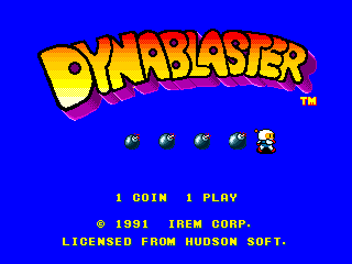 Dynablaster & Bomberman Title Screen